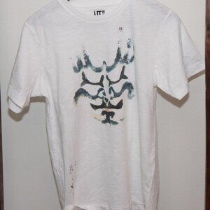 NEW NWT Uniqlo X Shochiku Kabuki Tee White Face Small